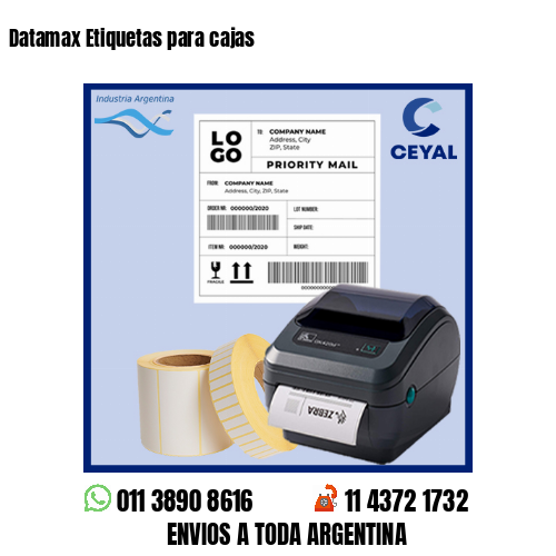 Datamax Etiquetas para cajas