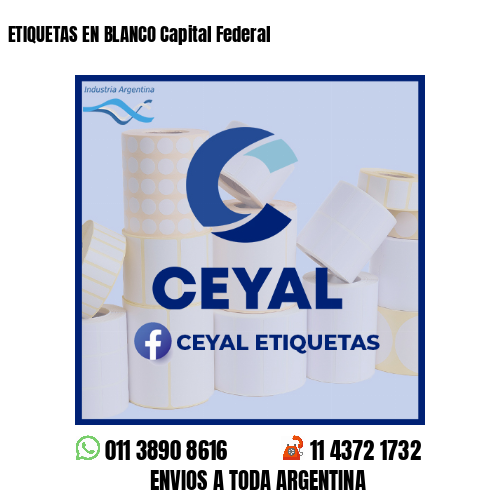 ETIQUETAS EN BLANCO Capital Federal