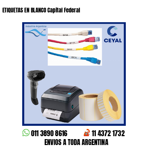 ETIQUETAS EN BLANCO Capital Federal