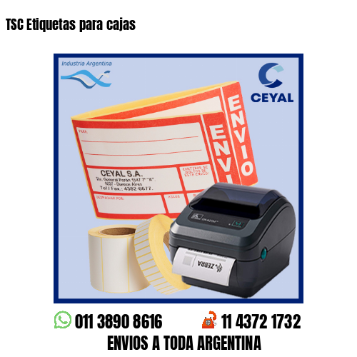 TSC Etiquetas para cajas