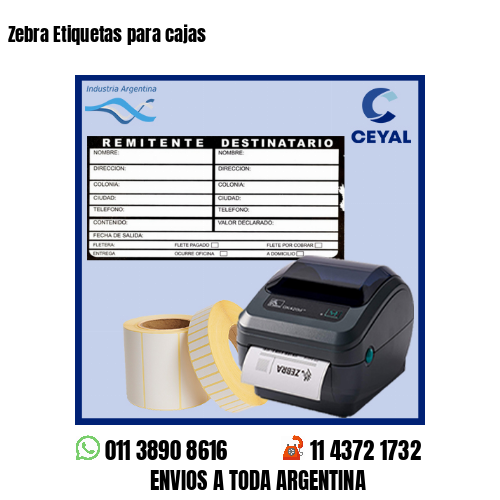 Zebra Etiquetas para cajas