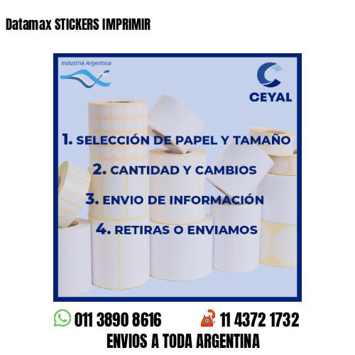 Datamax STICKERS IMPRIMIR