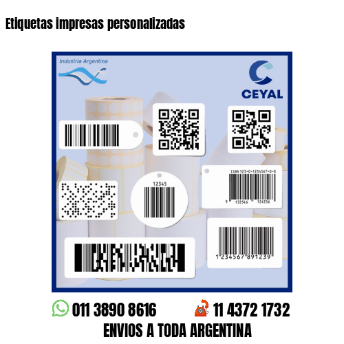 Etiquetas impresas personalizadas