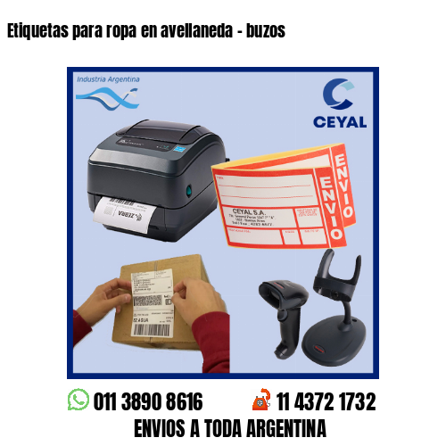 Etiquetas para ropa en avellaneda – buzos