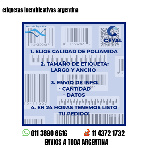 etiquetas identificativas argentina