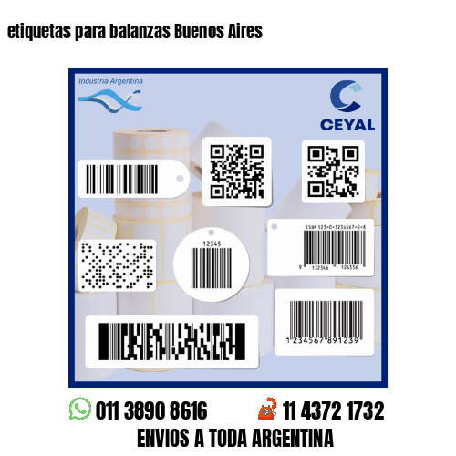 etiquetas para balanzas Buenos Aires