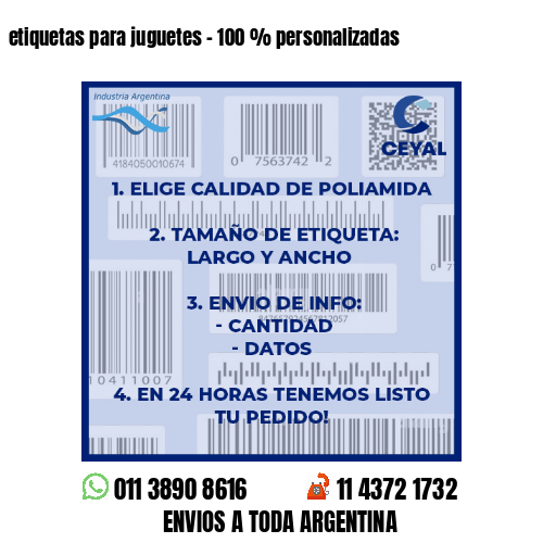 etiquetas para juguetes – 100 % personalizadas