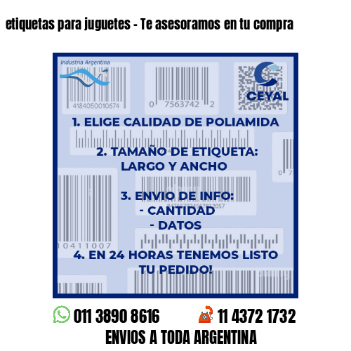 etiquetas para juguetes – Te asesoramos en tu compra