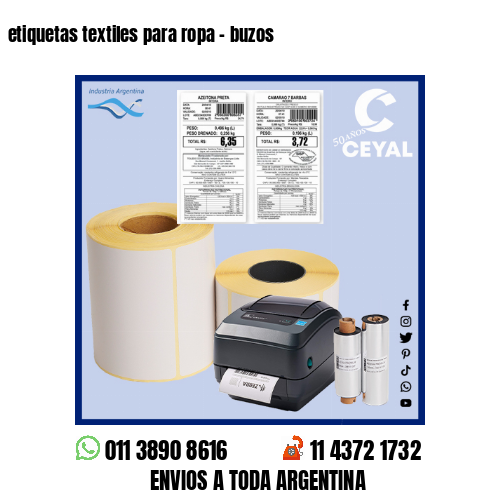 etiquetas textiles para ropa – buzos