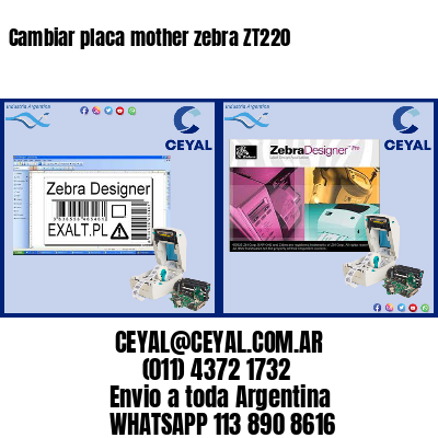 Cambiar placa mother zebra ZT220