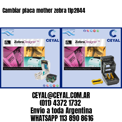 Cambiar placa mother zebra tlp2844