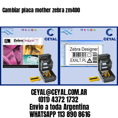 Cambiar placa mother zebra zm400