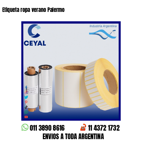Etiqueta ropa verano Palermo