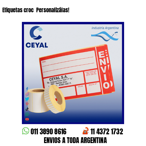 Etiquetas croc  Personalizálas!