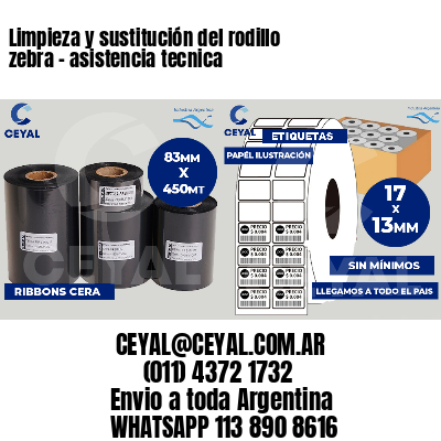 Limpieza y sustitución del rodillo zebra - asistencia tecnica