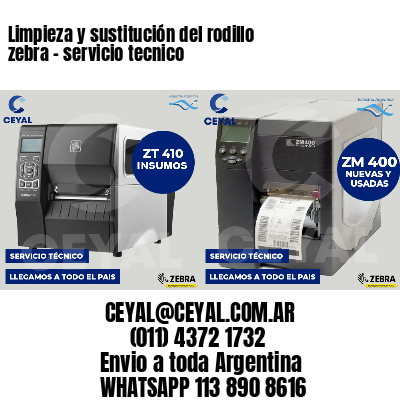 Limpieza y sustitución del rodillo zebra - servicio tecnico