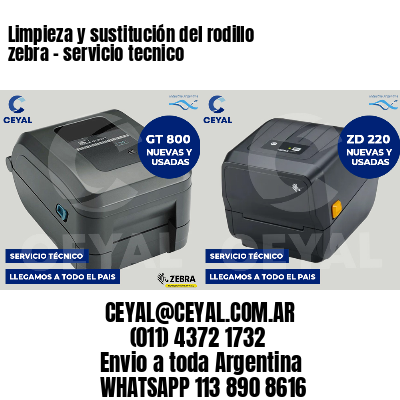 Limpieza y sustitución del rodillo zebra - servicio tecnico