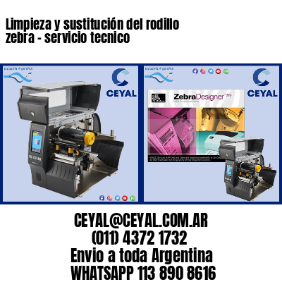 Limpieza y sustitución del rodillo zebra – servicio tecnico