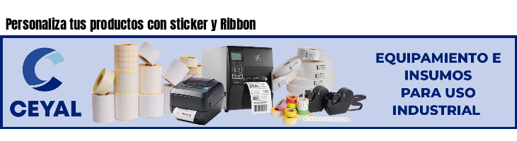 Personaliza tus productos con sticker y Ribbon