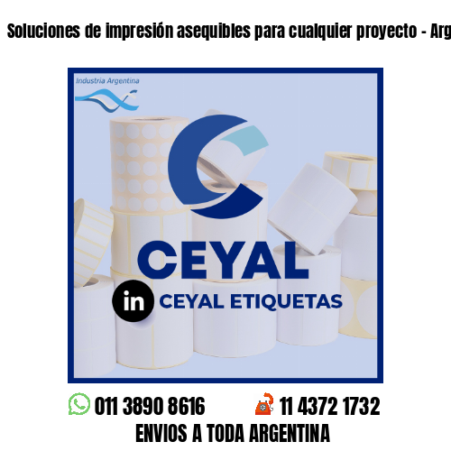Soluciones de impresión asequibles para cualquier proyecto - Argentina