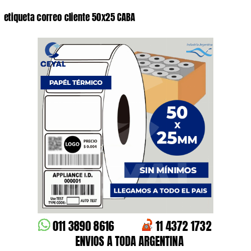 etiqueta correo cliente 50×25 CABA