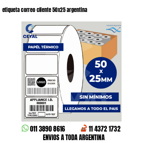 etiqueta correo cliente 50×25 argentina