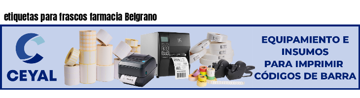 etiquetas para frascos farmacia Belgrano