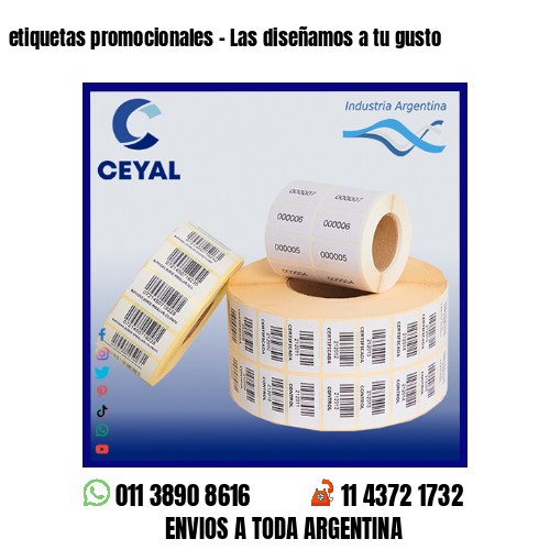 etiquetas promocionales – Las diseñamos a tu gusto