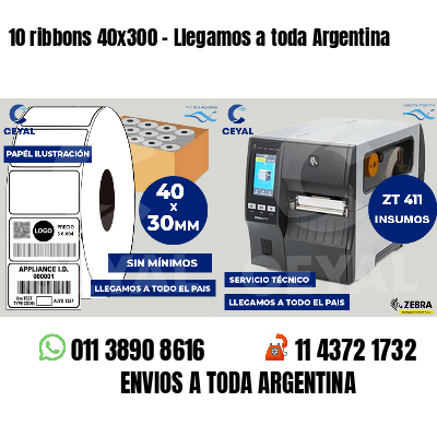 10 ribbons 40x300 - Llegamos a toda Argentina