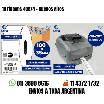 10 ribbons 40x74 - Buenos Aires