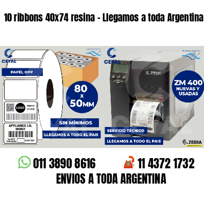 10 ribbons 40x74 resina - Llegamos a toda Argentina