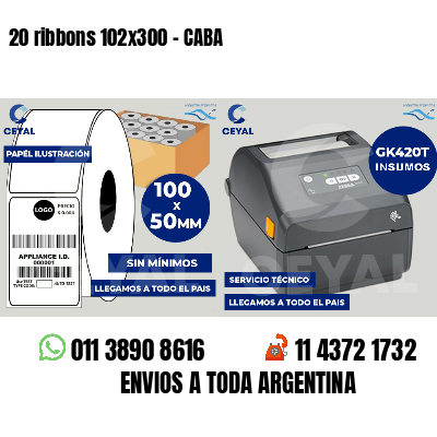 20 ribbons 102x300 - CABA