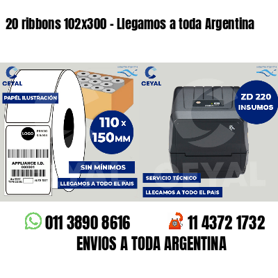 20 ribbons 102x300 - Llegamos a toda Argentina
