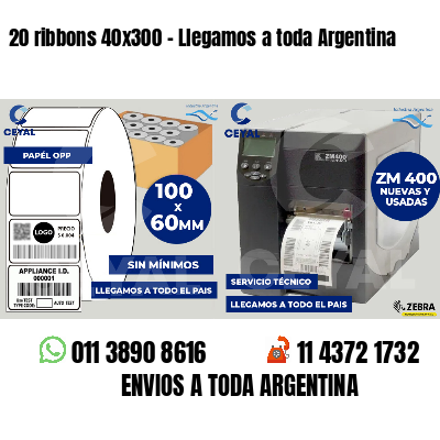 20 ribbons 40x300 - Llegamos a toda Argentina