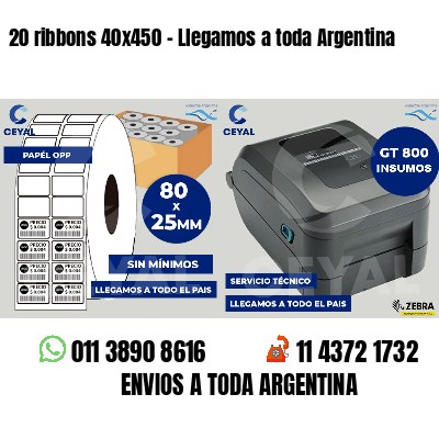 20 ribbons 40x450 - Llegamos a toda Argentina