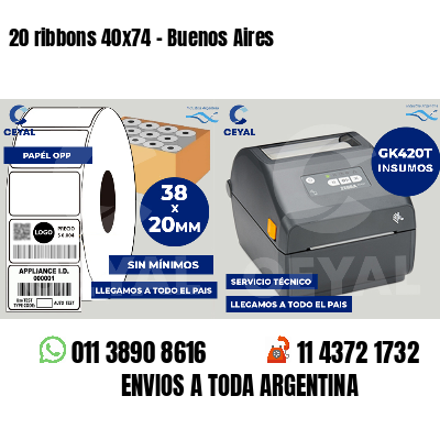 20 ribbons 40x74 - Buenos Aires