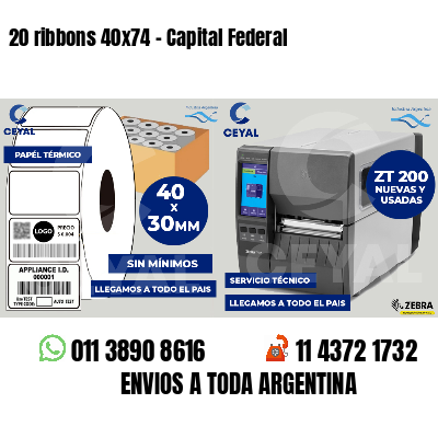 20 ribbons 40x74 - Capital Federal