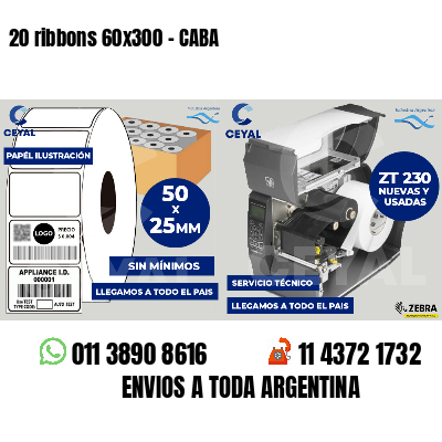 20 ribbons 60x300 - CABA