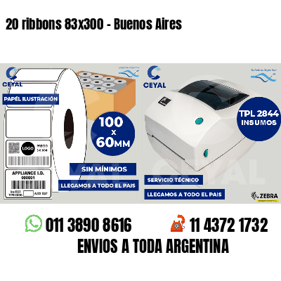20 ribbons 83x300 - Buenos Aires