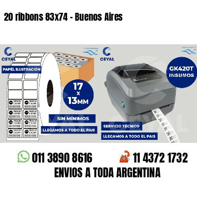 20 ribbons 83x74 - Buenos Aires