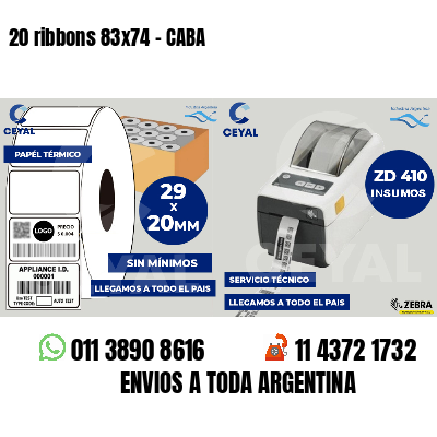 20 ribbons 83x74 - CABA