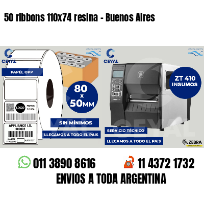 50 ribbons 110x74 resina - Buenos Aires