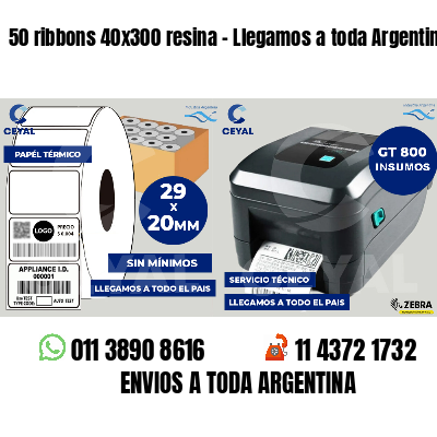 50 ribbons 40x300 resina - Llegamos a toda Argentina