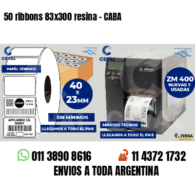 50 ribbons 83x300 resina - CABA