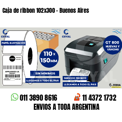 Caja de ribbon 102x300 - Buenos Aires