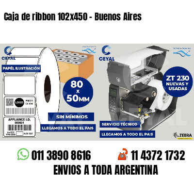 Caja de ribbon 102x450 - Buenos Aires