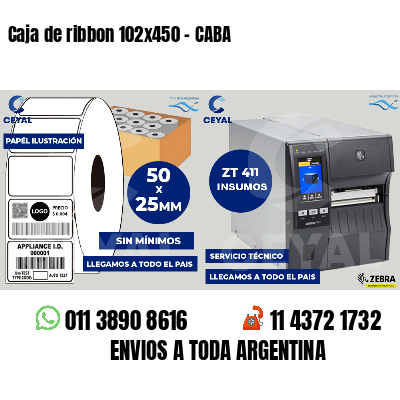 Caja de ribbon 102x450 - CABA