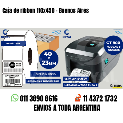 Caja de ribbon 110x450 - Buenos Aires