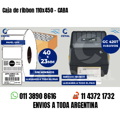 Caja de ribbon 110x450 - CABA