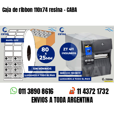 Caja de ribbon 110x74 resina - CABA